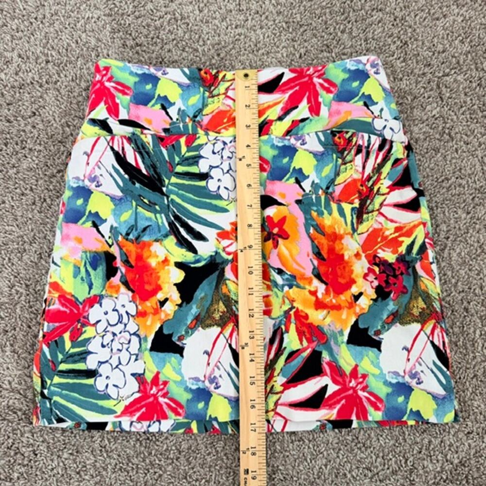 Swing Control Skort Golf Women 8 Tropical Floral Colorful Tummy Control Athletic - Picture 5 of 10